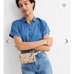 NWT Madewell Belt Bag Snake Embossed Edition